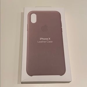 iPhone X Leather Case - Taupe